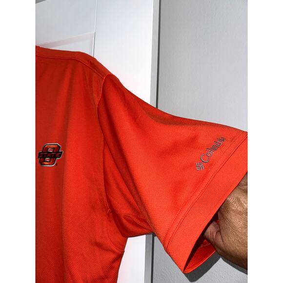 Oklahoma State Cowboys Columbia PFG Golf Polo Vented Back Men’s XL - Picture 5 of 9